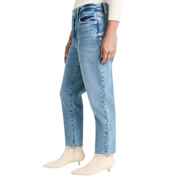 Good American Good Girlfriend Petite Jeans Straight Fit Size 8/29 Blue Denim - Picture 8 of 8